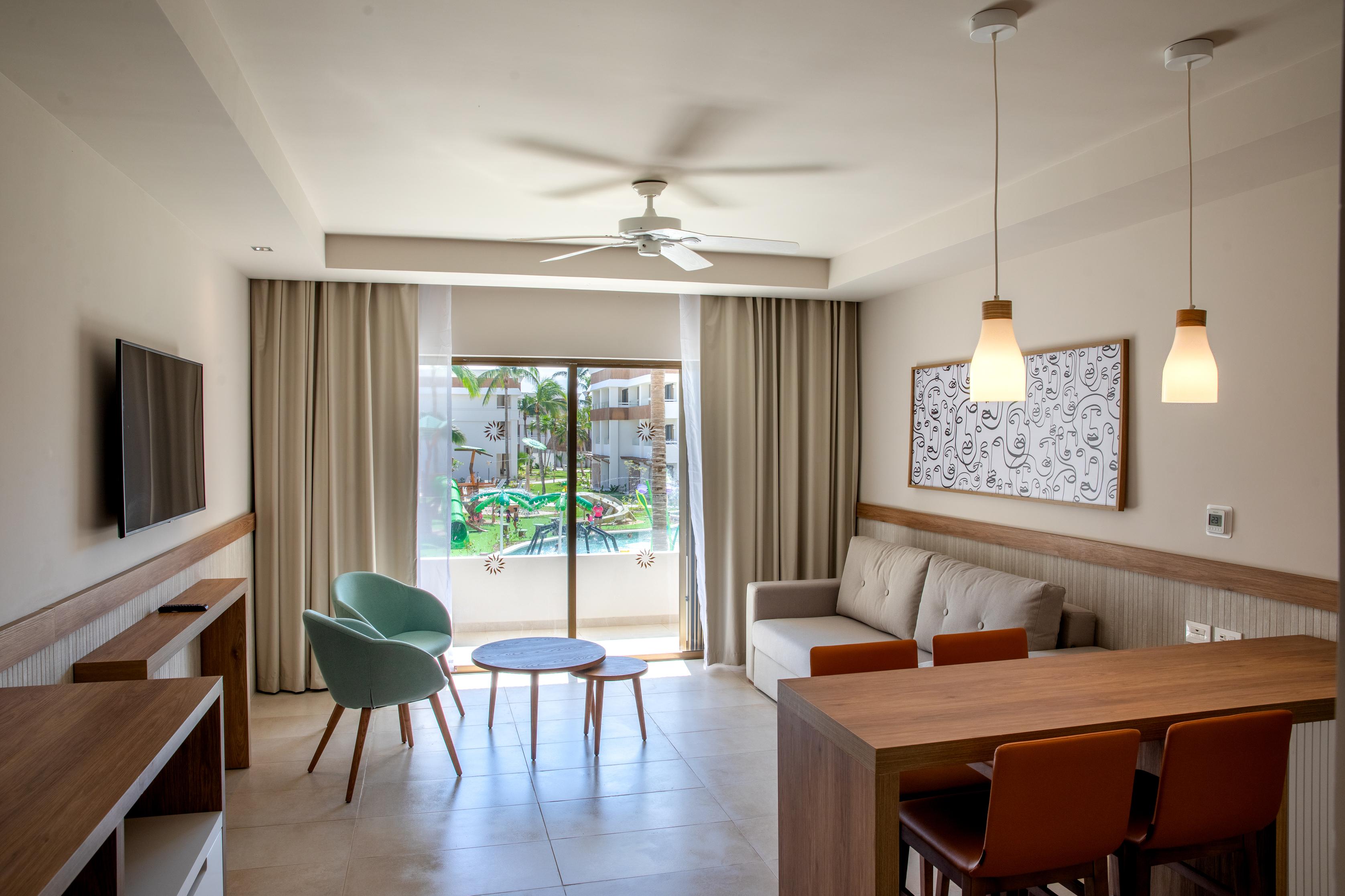 Bahia Principe Grand Tulum Hotel Riviera Maya Exterior photo Living room in a suite at the Hard Rock Hotel